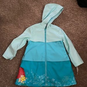 Disney princess Ariel rain jacket. Size 4. Brand new.